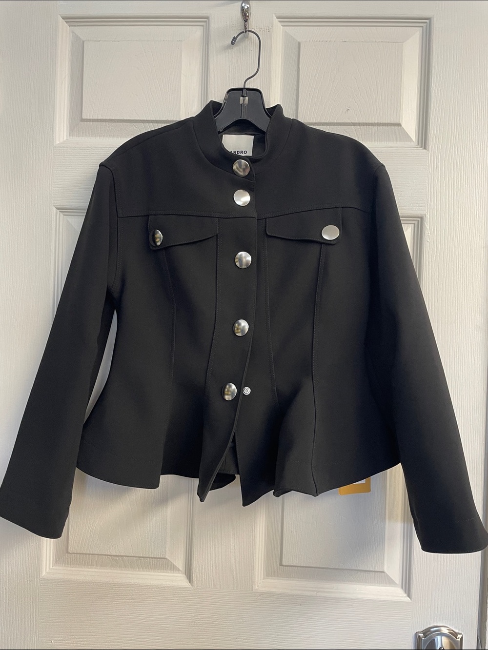 Julie Cropped Ruffle Peplum Jacket View 4
